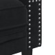 3 részes fekete bársony chesterfield kanapészett párnákkal 3 részes fekete bársony chesterfield kanapészett párnákkal