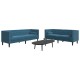2 részes kék bársony chesterfield kanapészett hengerpárnákkal 2 részes kék bársony chesterfield kanapészett hengerpárnákkal