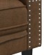 2 részes barna művelúr chesterfield kanapészett hengerpárnákkal 2 részes barna művelúr chesterfield kanapészett hengerpárnákkal