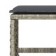 11 részes világosszürke polyrattan kerti ülőgarnitúra párnákkal 11 részes világosszürke polyrattan kerti ülőgarnitúra párnákkal