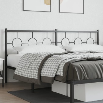 Fekete fém csere fejtámla 200 cm