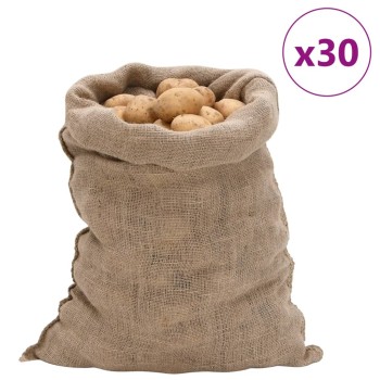 30 db jutazsák 60 x 105 cm 100% juta 220 g/m2