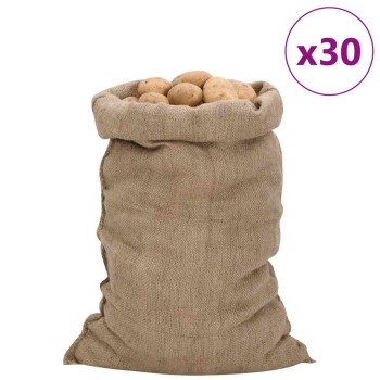 30 db jutazsák 60 x 105 cm 100% juta 340 g/m2