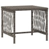 Napozó 3 pcs szürke és sötétkék 200 x 55 x 92 cm polirattan