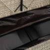 Világosszürke polyrattan kerti pad párnákkal