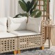 Bézs polyrattan kerti sarokkanapé párnával Bézs polyrattan kerti sarokkanapé párnával