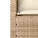 3 részes bézs polyrattan kerti ülőgarnitúra párnákkal 3 részes bézs polyrattan kerti ülőgarnitúra párnákkal