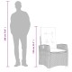 3részes világosszürke polyrattan kerti étkezőgarnitúra párnával 3részes világosszürke polyrattan kerti étkezőgarnitúra párnával