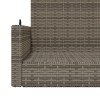Szürke polyrattan hintapad 119x56x48 cm