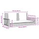 Fekete polyrattan hintapad párnával 119 x 56 x 48 cm Fekete polyrattan hintapad párnával 119 x 56 x 48 cm