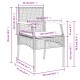 7 részes bézs polyrattan kerti étkezőgarnitúra párnákkal 7 részes bézs polyrattan kerti étkezőgarnitúra párnákkal