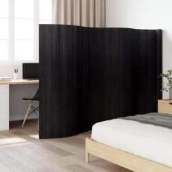 Fekete bambusz térelválasztó 165 x 600 cm
