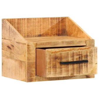 Éjjeliszekrény fiókkal barna 40 x 30 x 30 cm tömör mangófát