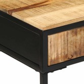 Konzolasztal fiókkal tárolóval barna 100 x 55 x 89.5 cm