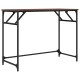 Barna tölgy szerelt fa és porszórt acél íróasztal 100x45x76 cm Barna tölgy szerelt fa és porszórt acél íróasztal 100x45x76 cm