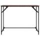Barna tölgy szerelt fa és porszórt acél íróasztal 100x45x76 cm Barna tölgy szerelt fa és porszórt acél íróasztal 100x45x76 cm