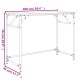 Barna tölgy szerelt fa és porszórt acél íróasztal 100x45x76 cm Barna tölgy szerelt fa és porszórt acél íróasztal 100x45x76 cm