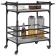 Szürke sonoma szerelt fa zsúrkocsi 82 x 40 x 78,5 cm Szürke sonoma szerelt fa zsúrkocsi 82 x 40 x 78,5 cm