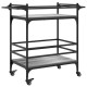 Szürke sonoma szerelt fa zsúrkocsi 82 x 40 x 78,5 cm Szürke sonoma szerelt fa zsúrkocsi 82 x 40 x 78,5 cm