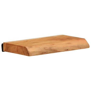 2 darab tömör akácfa fali polc 30 x 20 x 3,5 cm