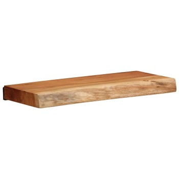 2 darab tömör akácfa fali polc 40x20x3,5 cm