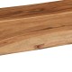 2 darab tömör akácfa fali polc 60x20x3,5 cm