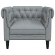 Világosszürke szövet chesterfield kanapé Világosszürke szövet chesterfield kanapé