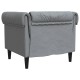 Világosszürke szövet chesterfield kanapé Világosszürke szövet chesterfield kanapé
