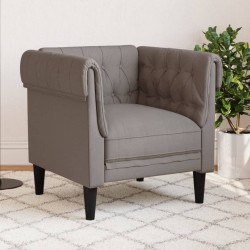 Tópszínű szövet chesterfield kanapé