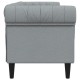 Világosszürke 3 személyes szövet chesterfield kanapé Világosszürke 3 személyes szövet chesterfield kanapé
