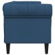 Kék 3 személyes szövet chesterfield kanapé Kék 3 személyes szövet chesterfield kanapé