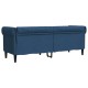 Kék 3 személyes szövet chesterfield kanapé Kék 3 személyes szövet chesterfield kanapé