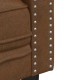 2 személyes barna műbőr chesterfield kanapé