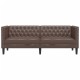 3 személyes barna műbőr chesterfield kanapé 3 személyes barna műbőr chesterfield kanapé