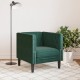 Sötétzöld bársony chesterfield kanapéfotel Sötétzöld bársony chesterfield kanapéfotel