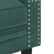 Sötétzöld bársony chesterfield kanapéfotel Sötétzöld bársony chesterfield kanapéfotel