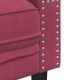 2 személyes bordó bársony chesterfield kanapé hengerpárnákkal 2 személyes bordó bársony chesterfield kanapé hengerpárnákkal