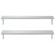2 db ezüstszínű rozsdamentes acél fali polc 100 x 23,5 cm 2 db ezüstszínű rozsdamentes acél fali polc 100 x 23,5 cm