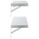 2 db ezüstszínű rozsdamentes acél fali polc 100 x 23,5 cm 2 db ezüstszínű rozsdamentes acél fali polc 100 x 23,5 cm