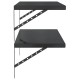 2 db fekete rozsdamentes acél fali polc 100 x 40 cm 2 db fekete rozsdamentes acél fali polc 100 x 40 cm