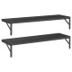 2 db fekete rozsdamentes acél fali polc 100 x 30 cm 2 db fekete rozsdamentes acél fali polc 100 x 30 cm