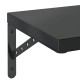 2 db fekete rozsdamentes acél fali polc 100 x 30 cm 2 db fekete rozsdamentes acél fali polc 100 x 30 cm