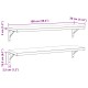 2 db fekete rozsdamentes acél fali polc 100 x 30 cm 2 db fekete rozsdamentes acél fali polc 100 x 30 cm