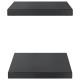 2 db fekete rozsdamentes acél fali polc 50 x 30 x 3 cm 2 db fekete rozsdamentes acél fali polc 50 x 30 x 3 cm
