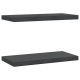 2 db fekete rozsdamentes acél fali polc 50 x 23,5 x 3 cm 2 db fekete rozsdamentes acél fali polc 50 x 23,5 x 3 cm