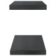 2 db fekete rozsdamentes acél fali polc 50 x 23,5 x 3 cm 2 db fekete rozsdamentes acél fali polc 50 x 23,5 x 3 cm