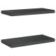 2 db fekete rozsdamentes acél fali polc 50 x 23,5 x 3 cm 2 db fekete rozsdamentes acél fali polc 50 x 23,5 x 3 cm
