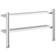 2 szintes ezüst rozsdamentes acél fali polc 100 x 23,5 x 60 cm