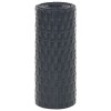 10 db antracitszürke polyrattan erkélyparaván 255 x 19 cm