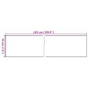 10 db antracitszürke polyrattan erkélyparaván 255 x 19 cm